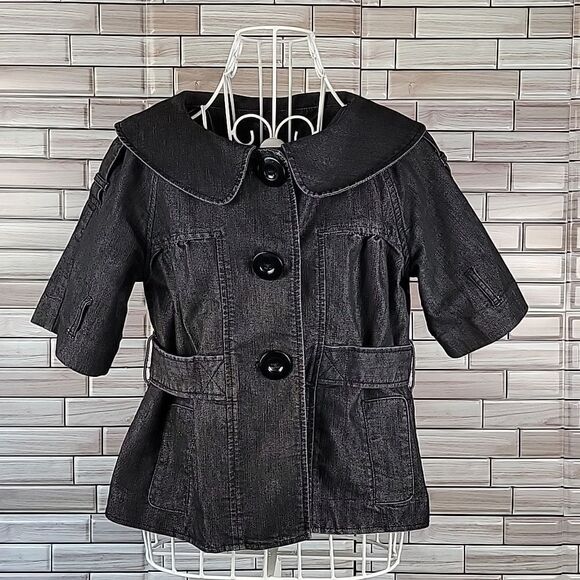 Kenneth cole Reaction Jean shirt jacket Size 4 - Picture 1 of 9
